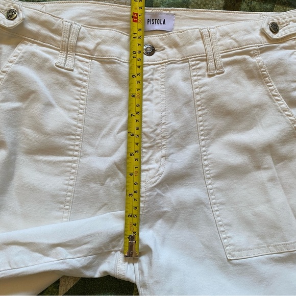 Pistola High Waisted Pant Trouser Size 31‎ Ankle Office Casual Belt Loops - Picture 12 of 15